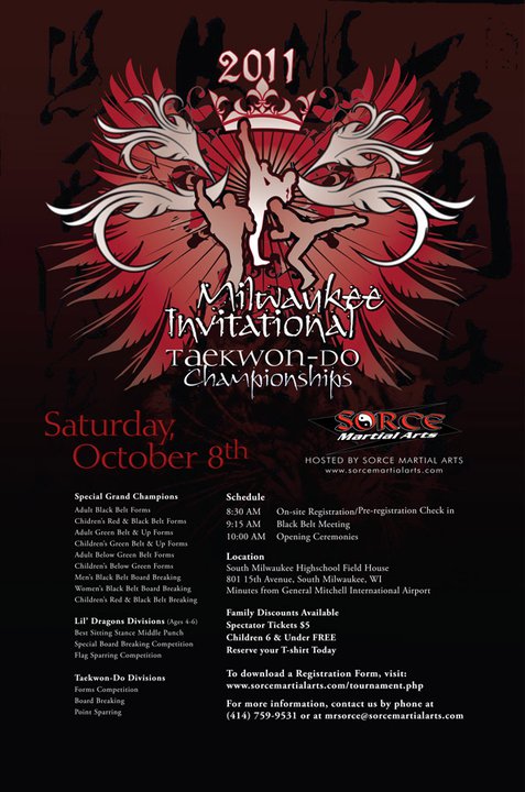 2011 Milwaukee Invitational Taekwon-Do Championships Tournament Designs